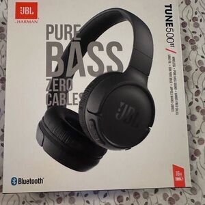 JBL Black Over-Ear Headphones with Pure Bass